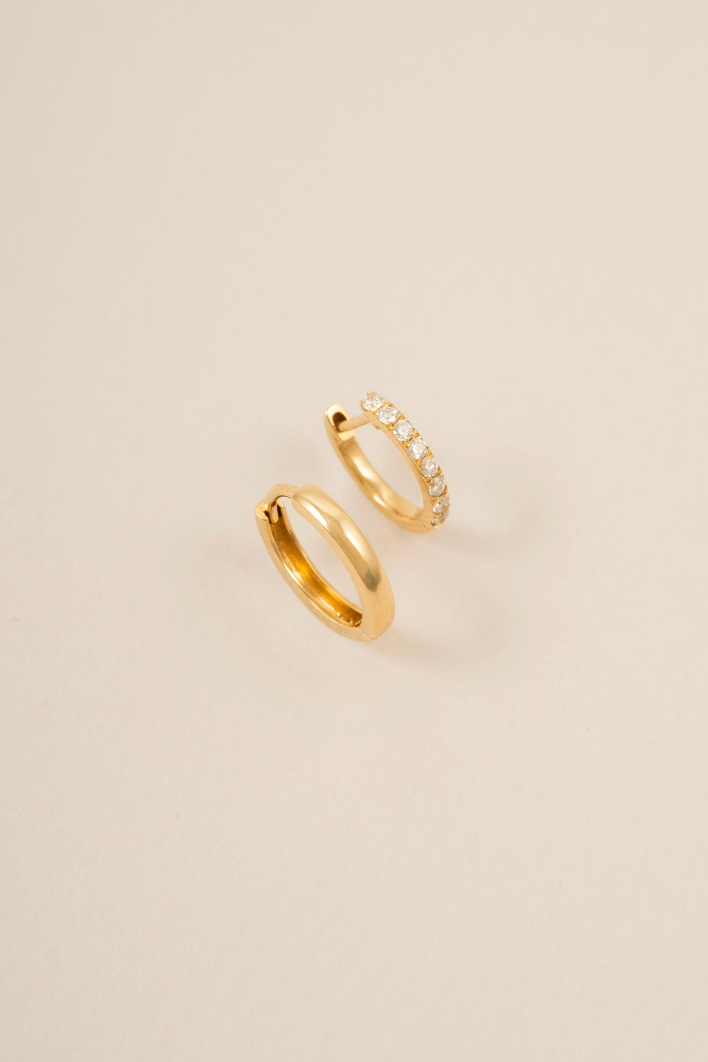 Pavé Diamond Huggie