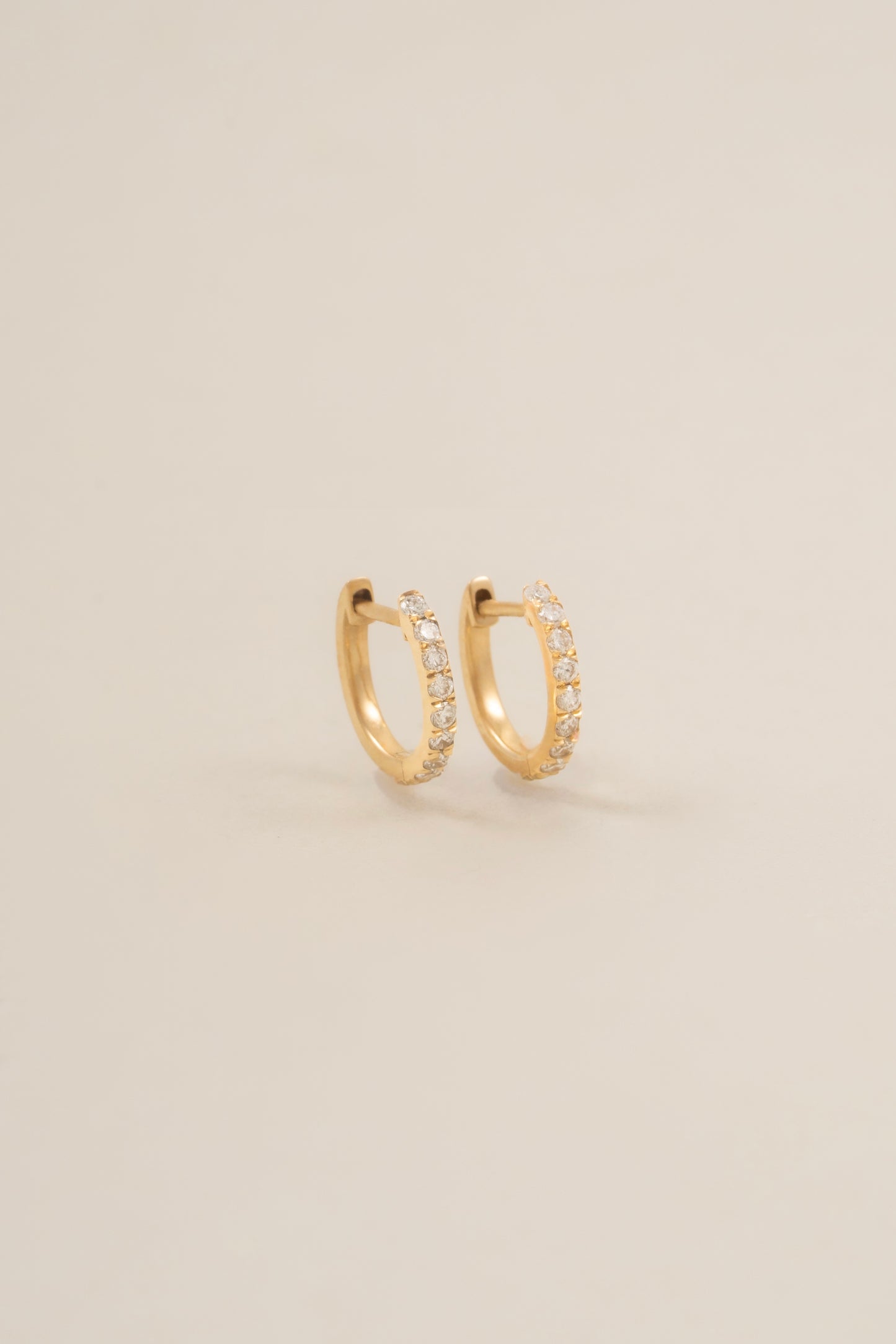 Pavé Diamond Huggie