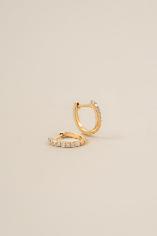 Pavé Diamond Huggie