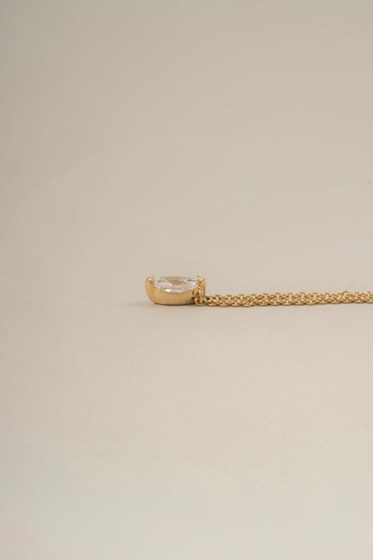 Petite Marquise Solitaire Necklace